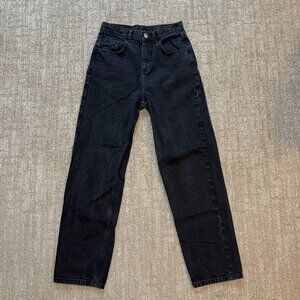 Reclaimed Vintage Inspired '82 Dad Jeans Women's Clean Black Size W26 High Rise